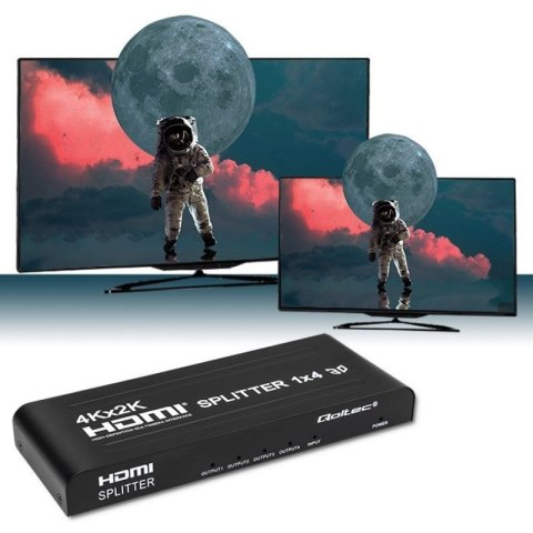 QOLTEC ROZDZIELACZ SPLITTER 4XHDMI 4KX2K | 3.4GB/S Qoltec