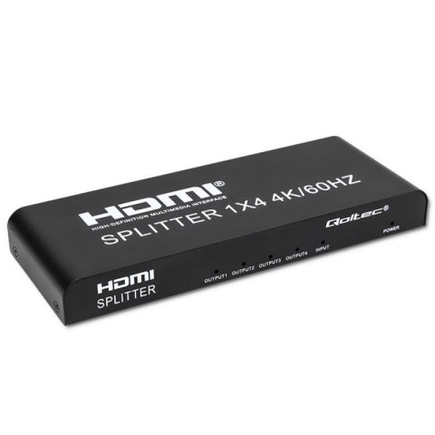 QOLTEC ROZDZIELACZ SPLITTER 4XHDMI 4KX2K | 6GB/S | 60HZ Qoltec