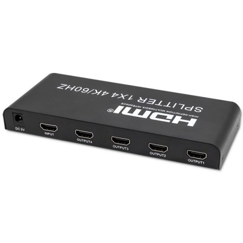 QOLTEC ROZDZIELACZ SPLITTER 4XHDMI 4KX2K | 6GB/S | 60HZ Qoltec