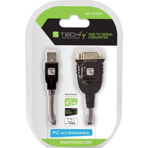 TECHLY KONWERTER USB NA PORT SZEREGOWY RS232/COM/D TECHly