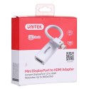 UNITEK ADAPTER MINIDISPLAYPORT-HDMI 4K, Y-6331 Unitek