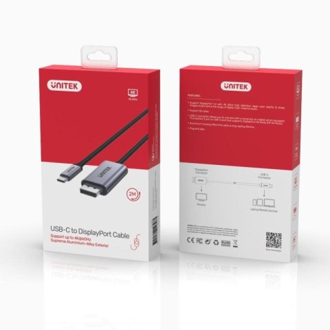 UNITEK ADAPTER USB-C - DP 1.2 4K@60HZ,1,8M, V1409A Unitek