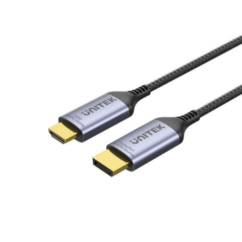 UNITEK KABEL DISPLAYPORT 1.4 DO HDMI 2.1, 8K, 1,8M Unitek