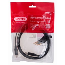 UNITEK KABEL HDMI 2.0 4K60HZ, PŁASKI, 2M, C11063BK-2M Unitek