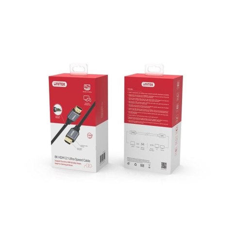 UNITEK KABEL HDMI 2.1 8K, 4K120HZ UHD, 3M, C139W Unitek