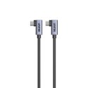 UNITEK KABEL USB-C KĄTOWY 90°/90° PD 100W M/M 0,5M Unitek