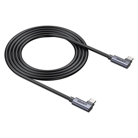 UNITEK KABEL USB-C KĄTOWY 90°/90° PD 100W M/M 0,5M Unitek