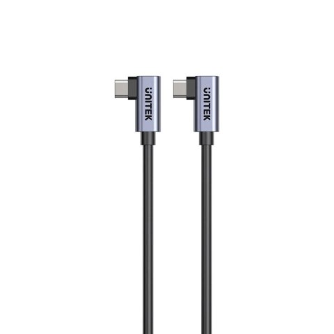 UNITEK KABEL USB-C KĄTOWY 90°/90° PD 100W M/M 1M Unitek
