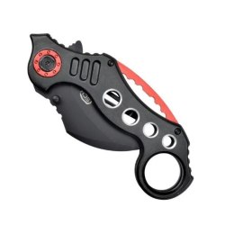 Nóż SCK Steel Claw Knives Karambit K29 czarno-czerw SCK