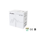 LANBERG KABEL UTP KAT.5E 305M DRUT CU CZARNY FLUKE PASSED LCU5-12CU-0305-BK Lanberg