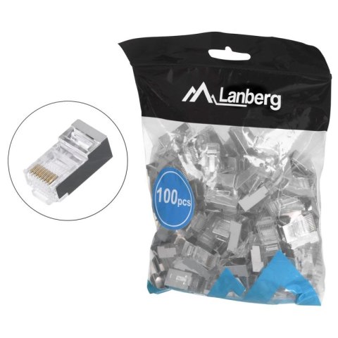 LANBERG WTYK SIECIOWY PRZELOTOWY RJ45 (8P8C) KAT.5E FTP 100 SZT. PLS-5000EZ Lanberg