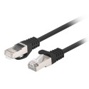 PATCHCORD KAT.6 FTP 1M CZARNY FLUKE PASSED LANBERG 10-PACK Lanberg