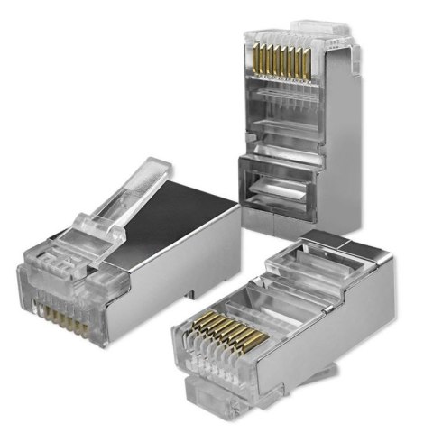 QOLTEC WTYK ZŁĄCZE MODULARNE RJ45 | CAT6 | FTP | 100SZT Qoltec