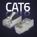 QOLTEC WTYK ZŁĄCZE MODULARNE RJ45 | CAT6 | FTP | 100SZT Qoltec