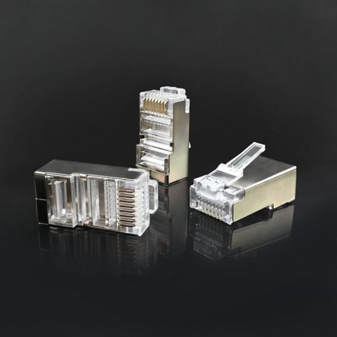 QOLTEC WTYK ZŁĄCZE MODULARNE RJ45 | CAT6 | FTP | 100SZT Qoltec