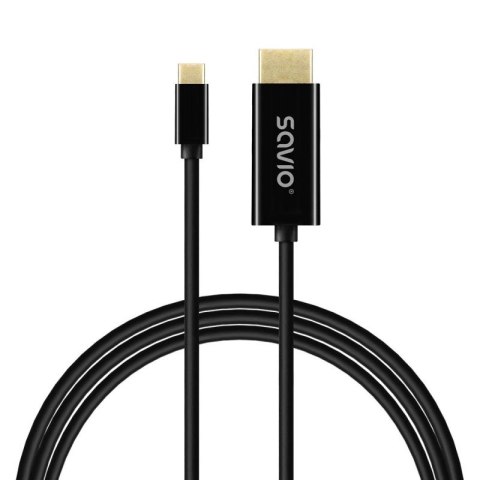 SAVIO KABEL USB-C DO HDMI, 30HZ, 2M, PLASTIK CL-191 Savio