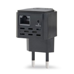 GEMBIRD WIFI REPEATER MINI WNP-RP300-03-BK B/G/N300 + GNIAZDO RJ45, DO GNIAZDKA 230V, CZARNY Gembird