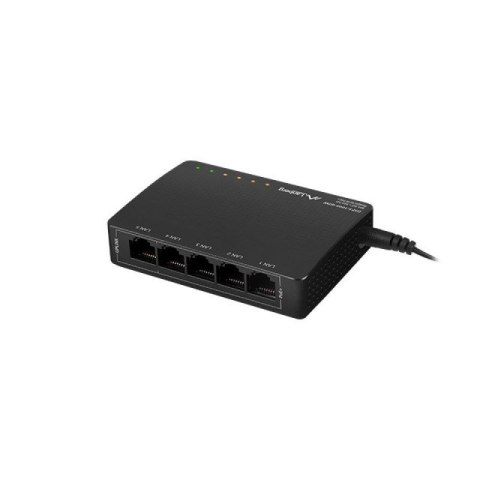 LANBERG SWITCH POE DSP3-1005-60W (5-PORT, 1GB/S, 30W/PORT)) Lanberg