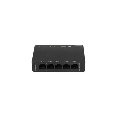 LANBERG SWITCH POE DSP3-1005-60W (5-PORT, 1GB/S, 30W/PORT)) Lanberg