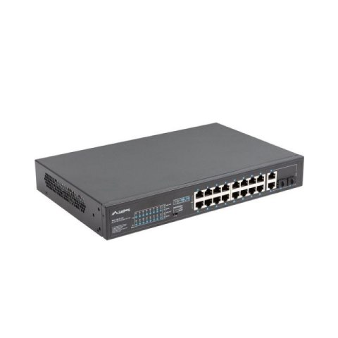 LANBERG SWITCH RACK 19" 16X 100MB POE+/2X COMBO GIGABIT 250W NIEZARZĄDZALNY RSFE-16P-2C-250 Lanberg