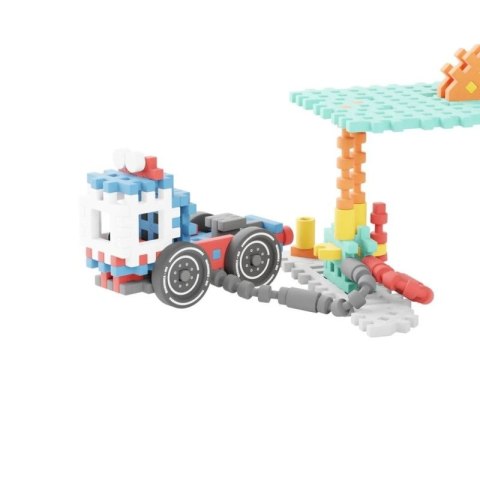 MARIOINEX Klocki Mini Waffle City Stacja paliw, 148 elementów Marioinex