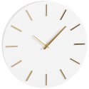 ZEGAR ŚCIENNY ALUMINIOWY BIAŁY ŚR. 35,5CM MICA MICA