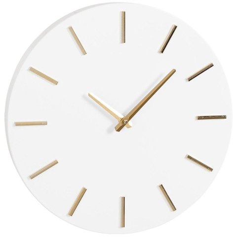 ZEGAR ŚCIENNY ALUMINIOWY BIAŁY ŚR. 35,5CM MICA MICA