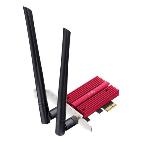 Karta sieciowa CUDY WE3000S AX5400 Wi-Fi 6 + BT 5.2 Intel AX210 Radiator PCIe CUDY