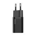 BASEUS ŁADOWARKA SIECIOWA QUICK CHARGER 20W CZARNA Baseus