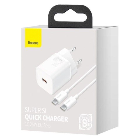 BASEUS ŁADOWARKA SIECIOWA Z KABLEM TZCCSUP-L02 1C Baseus