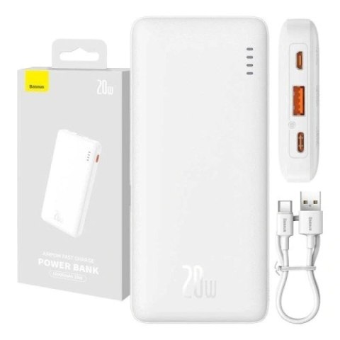BASEUS POWERBANK AIRPOW 10000MAH 20W (BIAŁY) Baseus