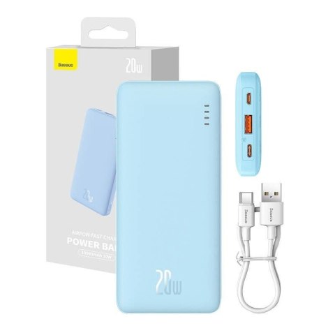 BASEUS POWERBANK AIRPOW 10000MAH 20W (NIEBIESKI) Baseus