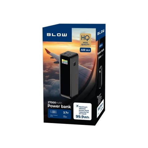 BLOW POWER BANK 27000MAH PD 140W AIR99.9 CZARNY BLOW