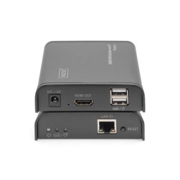 DIGITUS PRZEDŁUŻACZ (EXTENDER) KVM HDMI+USB 120M PO CAT.5E UTP/IP 1080P FHD 60HZ AUDIO (ZESTAW) DS-55202 DIGITUS