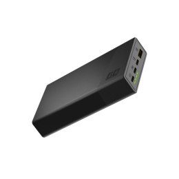 GREEN CELL POWERBANK POWERPLAY 20S CZARNY 20000MAH 22,5W 3X USB-C PD 1X USB-A Green Cell