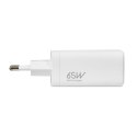 ŁADOWARKA SIECIOWA I-BOX C-65 GAN PD65W KABEL, BIAŁA IBox