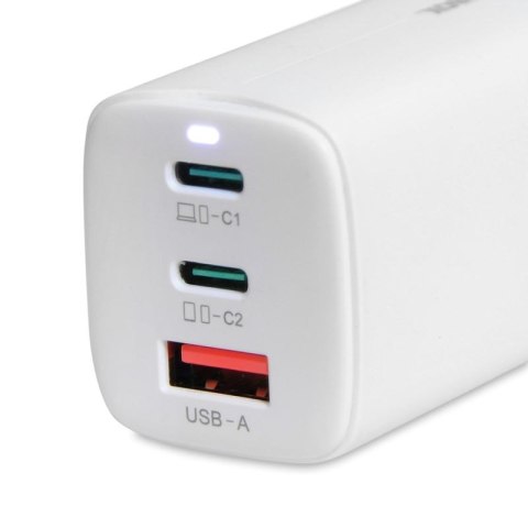 ŁADOWARKA SIECIOWA I-BOX C-65 GAN PD65W KABEL, BIAŁA IBox