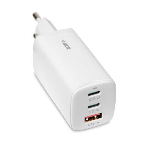 ŁADOWARKA SIECIOWA I-BOX C-65 GAN PD65W KABEL, BIAŁA IBox