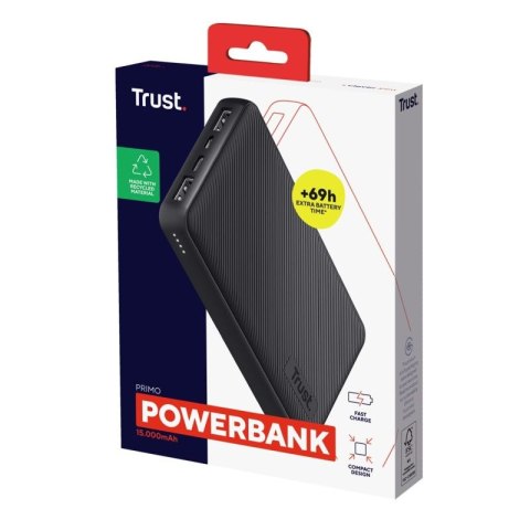 Powerbank TRUST Primo 15000mAh ECO Black WD
