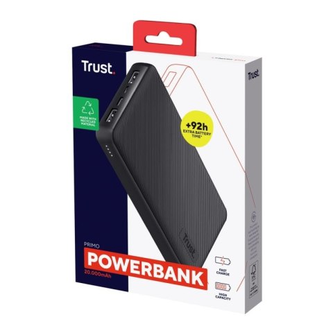 Powerbank TRUST Primo 20000mAh ECO Black WD
