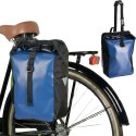 SAKWA TORBA ROWEROWA WODOSZCZELNA TYLNIA NA BAGAŻNIK NIEBIESKA 13,5L XQMAX XQMAX