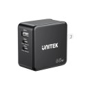 UNITEK ŁADOWARKA GAN, PD 65W 2X USB-C, USB-A Unitek
