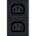 GEMBIRD LISTWA ZASILAJĄCA RACK (PDU) 10 GNIAZD C13, 1U, 16A, WTYK C20, 2M Gembird