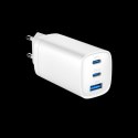 GEMBIRD SZYBKA ŁADOWARKA USB POWER DELIVERY USB TYPU C, 3X USB, 65 W, GAN BIAŁA Gembird