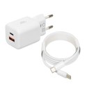 IBOX ŁADOWARKA UNIWERSALNA C-42 GAN PD33W USB A+C WHITE IBox