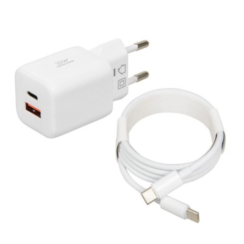 IBOX ŁADOWARKA UNIWERSALNA C-42 GAN PD33W USB A+C WHITE IBox