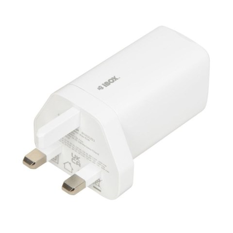 ŁADOWARKA SIECIOWA I-BOX C-65 GAN PD65W KABEL, BIAŁA IBox