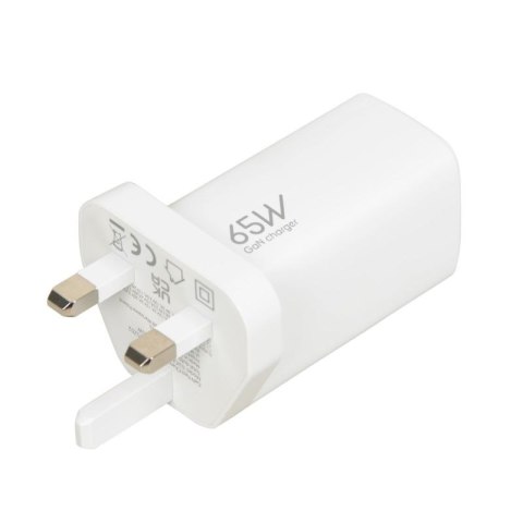 ŁADOWARKA SIECIOWA I-BOX C-65 GAN PD65W KABEL, BIAŁA IBox
