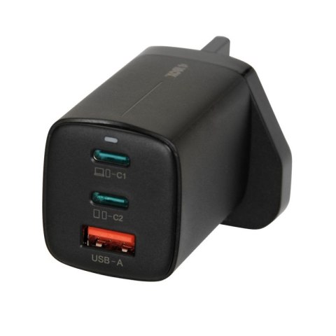 ŁADOWARKA SIECIOWA I-BOX C-65 GAN PD65W KABEL, CZARNA IBox