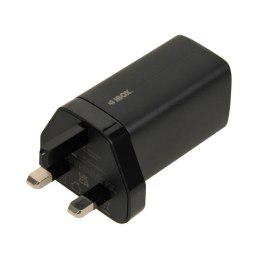 ŁADOWARKA SIECIOWA I-BOX C-65 GAN PD65W KABEL, CZARNA IBox